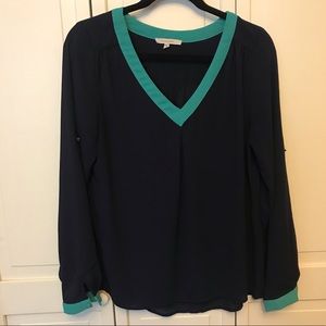 Stitchfix 41 Hawthorn V-neck Blouse